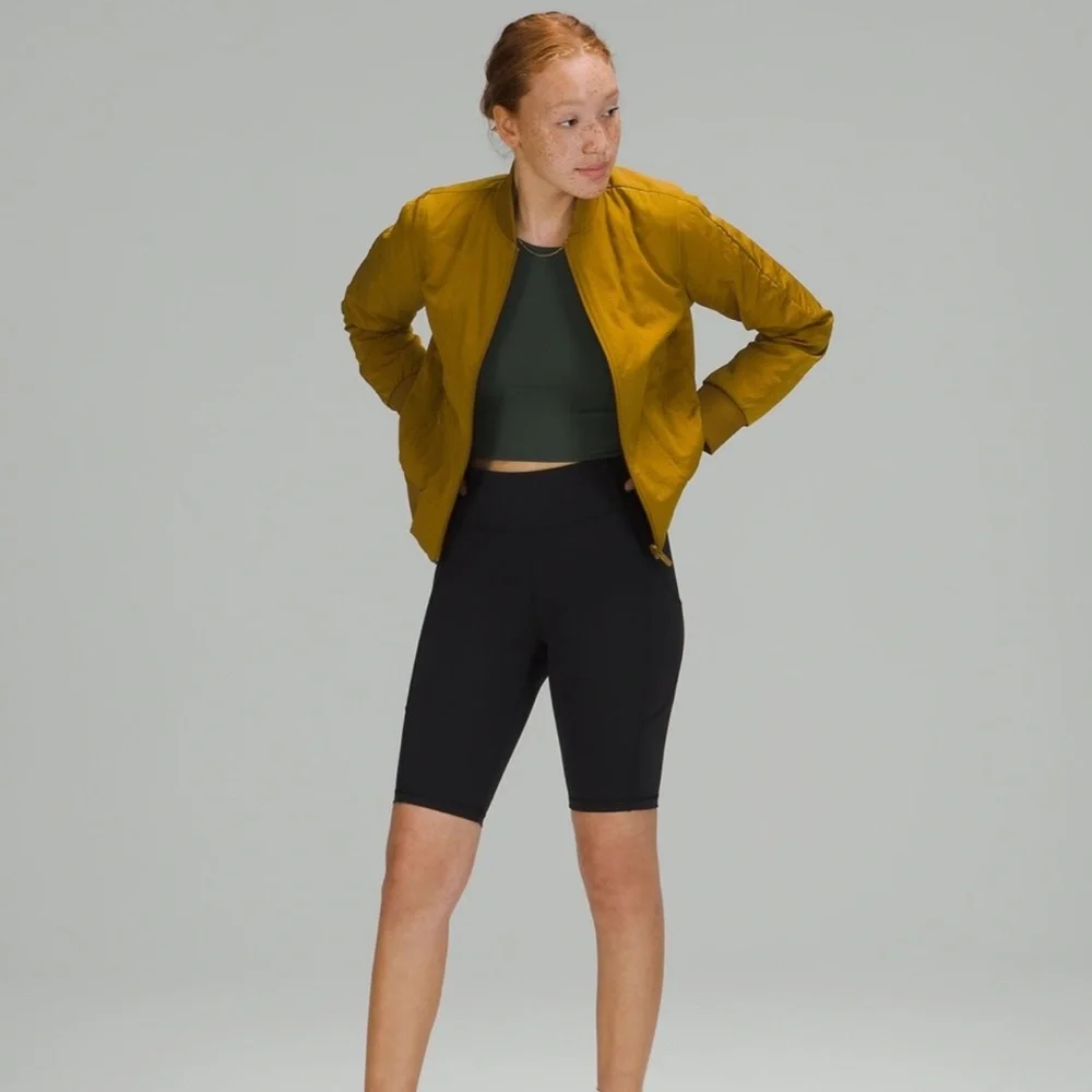 Lululemon Non-Stop Bomber Jacket REVERSIBLE  in Parachute Size 6